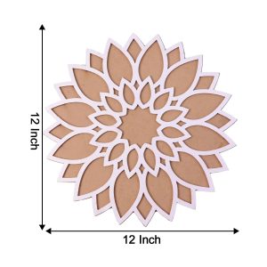 Sun Mandala Rangoli Stencil (12 Inch) | Reusable MDF Template for Diwali Entrance Decor