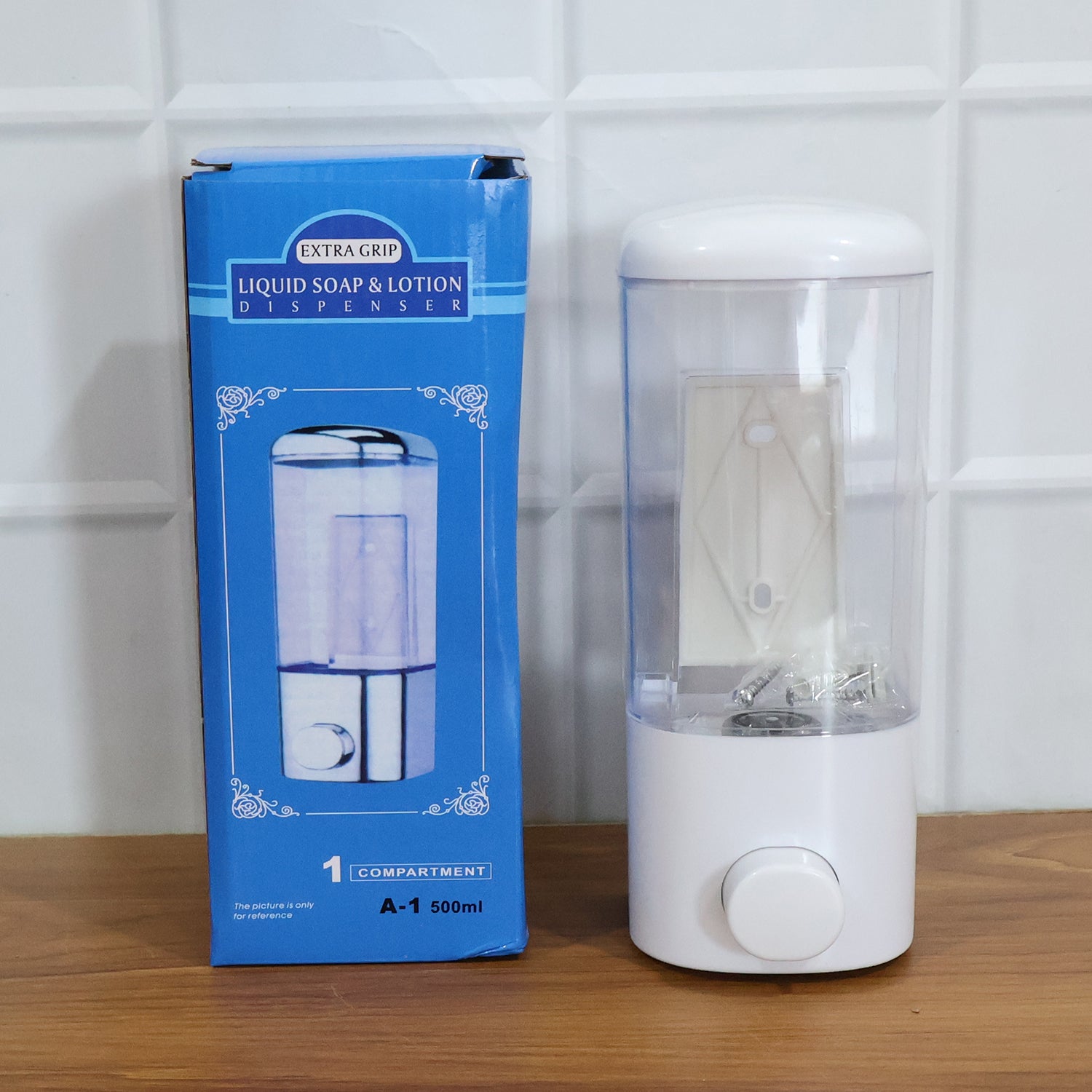 Wall Mount Liquid Soap and Hand Wash Dispenser 500 ML (1 Pc)