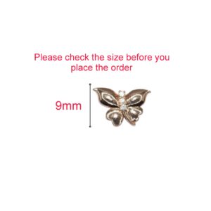 Rose Gold Butterfly Stud Earrings with AD for women and girls