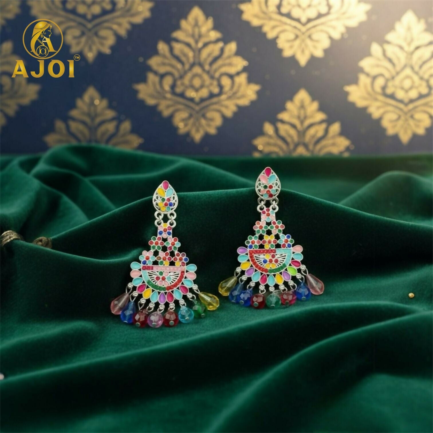 Designer Colorful Drop Earrings for Girls & Women