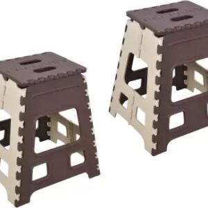 1pc 18inch Folding Stool Adults and Kids, Also For Kitchen Stepping With (Brown Box)