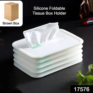 Simple Silicone Tissue Holder Cube / Cylinder Tissue Box for Bathroom, Office