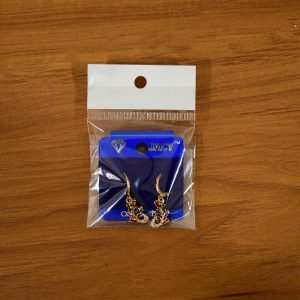 Multicolor Gemstone Leaf Motif Drop Earrings with Gold Finish