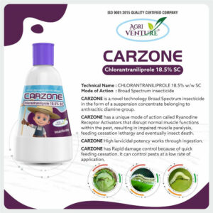 AgriVenture CARZONE ( Chlorantraniliprole 18.5% SC ) Insecticide