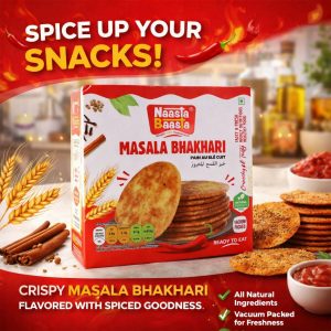 Naasta Baasta Masala Bhakhari Ready-to-Eat Crispy Spiced Wheat Snack (200 Gm)