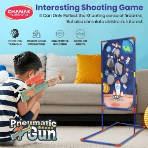 Aditi Space Explorer Pack Of 2 Pneumatic Gun Toy Stand Include 24 Soft Foam Ball