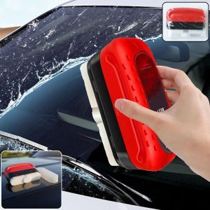 2 In 1 Car Windshield Water Wiper & Glass Cleaner Sponge, Liquid Not Included (1 Pc)