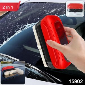 2 In 1 Car Windshield Water Wiper & Glass Cleaner Sponge, Liquid Not Included (1 Pc)