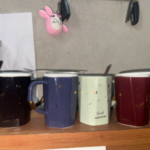 Premium Ceramic Secret Universe Mug with Gold Handle Accent (Mix Design)