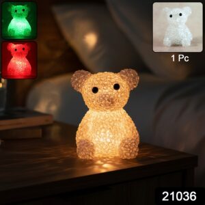 Bear Decorative LED Night Lamp with Color-Changing Glow (1 Pc)