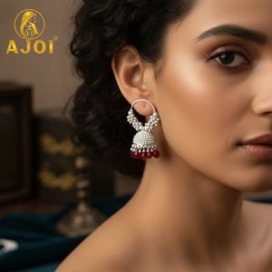 Classic Silver Red with Crimson Drops