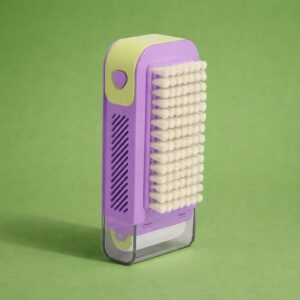 Soap Dispensing Laundry Cleaning Brush with Built-In Liquid Container