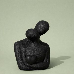 Abstract Couple Showpiece with Heart for Home, Table & Gift Decor