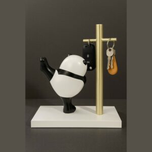 Cute Panda Key Holder Stand for Home & Office Desk Decor Organizer
