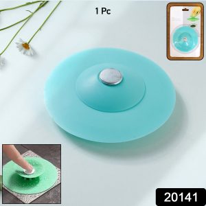 Flexible Silicone Sink Drain Cover & Hair Catcher Strainer (1 Pc)