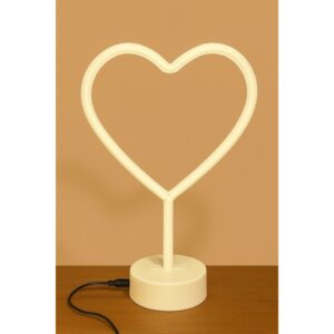 Romantic Heart LED Neon Night Lamp with USB & Battery Power  for Bedroom