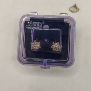 Rose Gold AD Stud Earrings for Women and girls | Floral Cluster Design