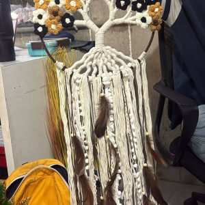 Macrame Tree of Life Dream Catcher Wall Hanging Boho Home Decor