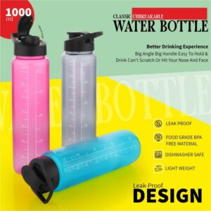 Plastic Sports Water Bottle set of 3