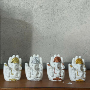 Set of 4 Ganesh Idol for Home Decor Ganpati Showpiece