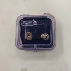 Rose Gold Plated Daily Wear Heart Stud Earrings for women and girls