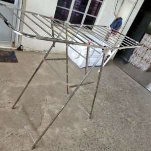 Foldable Stainless Steel Clothes Drying Rack | Single Layer | Rust-Resistant | 150 x 76 x 102 cm | Heavy-Duty