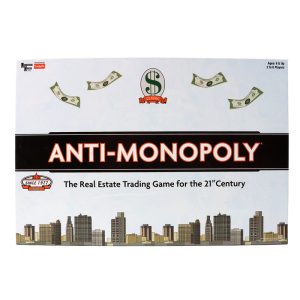Anti-Monopoly Board Game – Classic Real Estate Trading Family & Friends Strategy Game