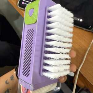 Soap Dispensing Laundry Cleaning Brush with Built-In Liquid Container