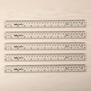 Flexible Transparent 30cm Bendy Ruler with Dual Scale Marking & Name Strip – Unbreakable Plastic (Pack of 5 Pieces)