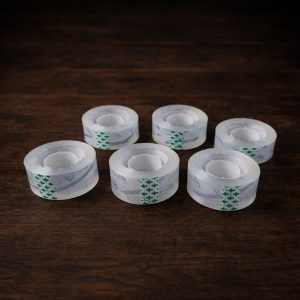 Crystal Clear Cello Tape Transparent Adhesive Packing Tape Rolls (33x24mm/6Pcs)