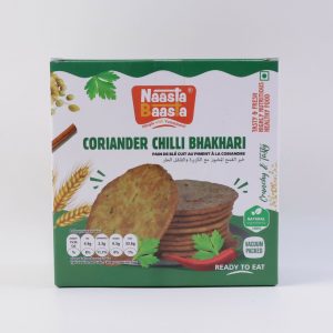 Naasta Baasta Coriander Chilli Bhakhari - Crispy Ready to Eat Snack (200 Gm)