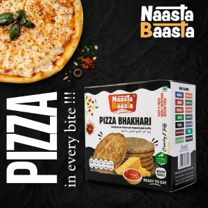 Naasta Baasta Pizza Bhakhari - Pizza Flavor & Crispy Ready to Eat Snack Delight (200 Gm)