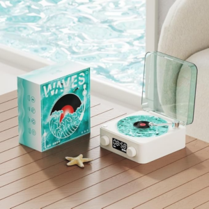 WAVES Ocean Vinyl Record Player Bluetooth Speaker