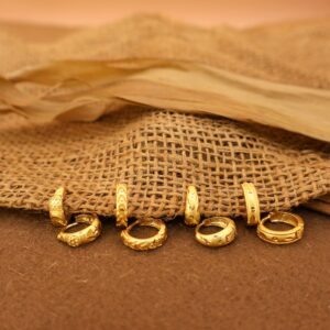 Gold AD bali Huggie Hoop Earrings kan ki bali for women and girls Combo Pack of 4