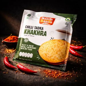 Naasta Baasta Chilli Tadka Khakhra Ready to Eat Spicy & Nutritious Snack (200gm)