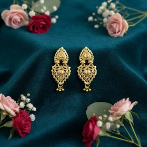 Ethnic Golden Drop Jhumka Earrings | Girls & Women Special