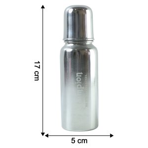 Stainless Steel Baby Feeding Bottle 250 ML