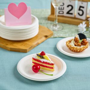 Freshee 6 Inch Round Compostable Bagasse Plate (10 Pcs Pack)