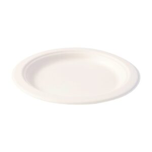 Freshee 6 Inch Round Compostable Bagasse Plate (10 Pcs Pack)