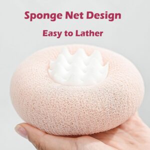 Premium Soft Exfoliating Round Bath Scrubber (1 Pc)