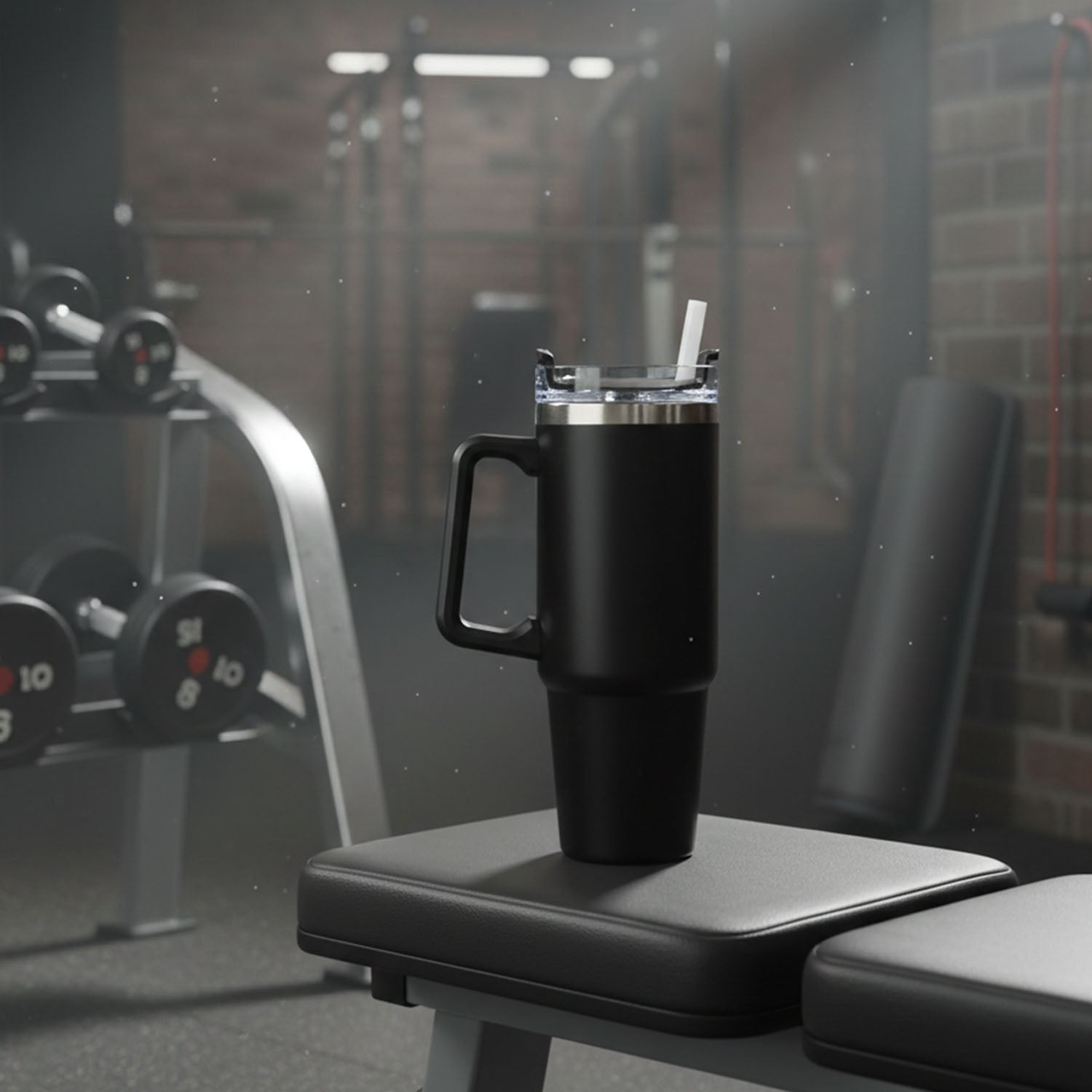 890 ML Large Capacity Insulated Travel Mug / Tumbler Black color (1 Pc)