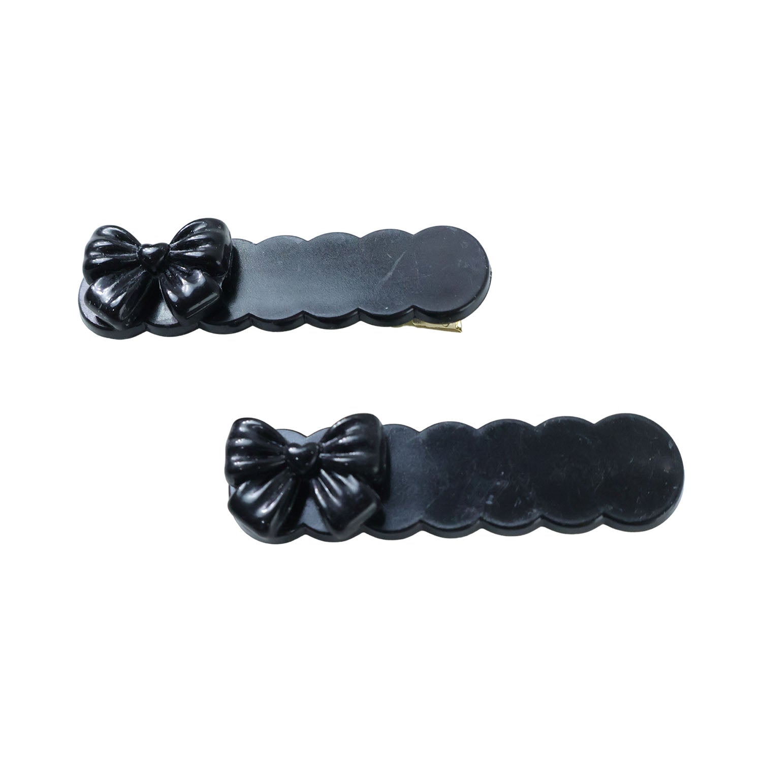 Elegant Black Bow Decorative Hair Clips (3 Pc) - Image 5