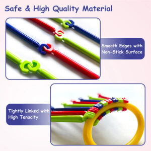 Aditi Creative Stick Building Set for Kids with Colorful Shapes & Connectors Kit