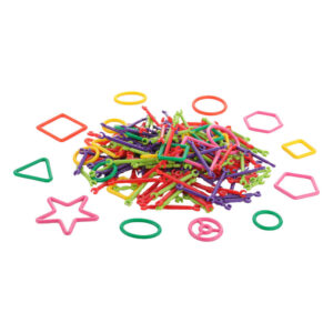 Aditi Creative Stick Building Set for Kids with Colorful Shapes & Connectors Kit