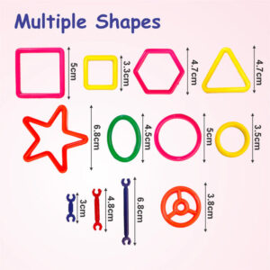 Aditi Creative Stick Building Set for Kids with Colorful Shapes & Connectors Kit