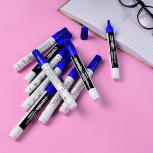 Camlin Bold-E Whiteboard Marker – Blue Color Bold Writing Refillable (Pack of 10)