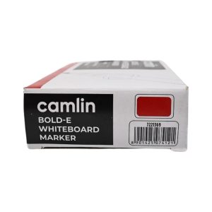 Camlin Bold-E Whiteboard Marker – Red Color Bold Writing Refillable (Pack of 10)