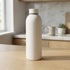 Stainless Steel Double Wall Vacuum-Insulated Drink Water (White / 500 ML Approx)