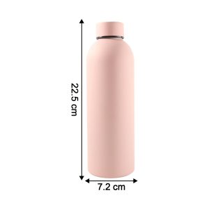 Customize Stainless Steel Double Wall Vacuum-Insulated Drink Water (Pink / 500 ML Approx)