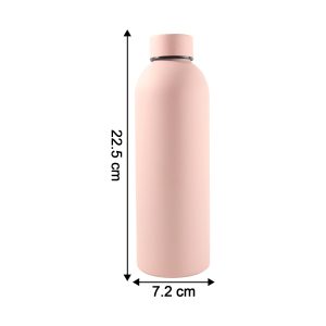 Stainless Steel Double Wall Vacuum-Insulated Drink Water (Pink / 500 ML Approx)
